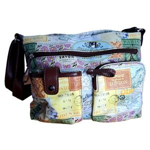 Vintage Crossbody Relic Purse London/France Theme